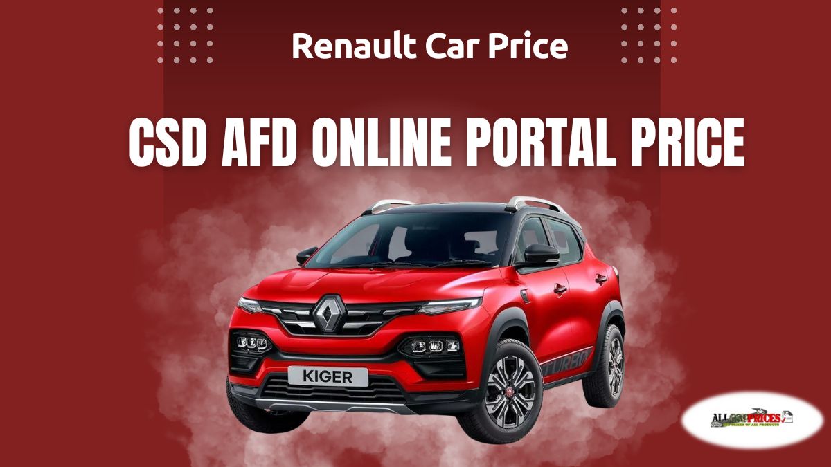 CSD Canteen Price List Of Renault Car 2023 PDF CSD AFD Online Portal