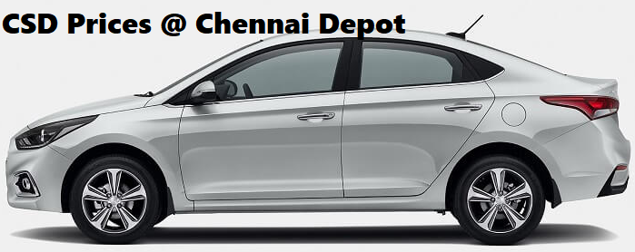 CSD Chennai Depot Car Prices 2018: (1.6 SX Diesel AT)