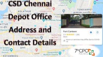 CSD Chennai Depot Office Address and Contact Details