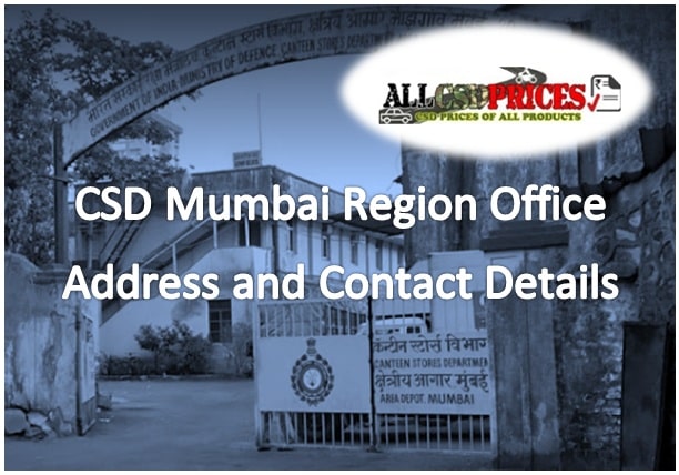 CSD Mumbai Region Office Address and Contact Details