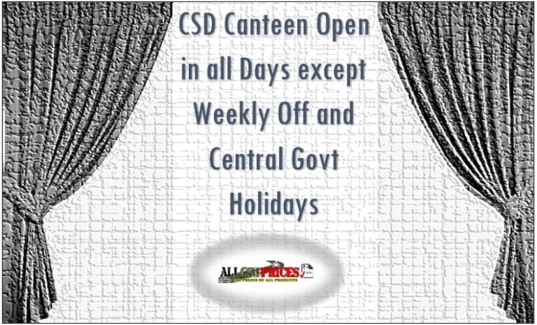 Csd Canteen Near Me Timings