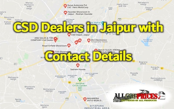 CSD Dealers in Jaipur with Contact Details