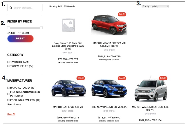 AFD CSD website Car price Search