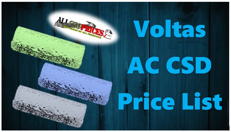 Voltas AC Canteen Stores Department Price List