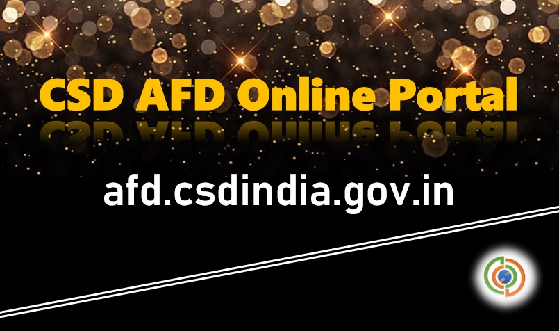AFD CSDIndia Gov in Login Registration Page