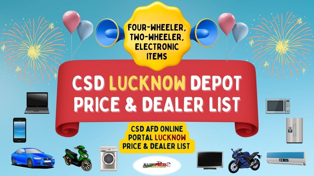CSD AFD Online Portal Lucknow Price and Dealers List 2023