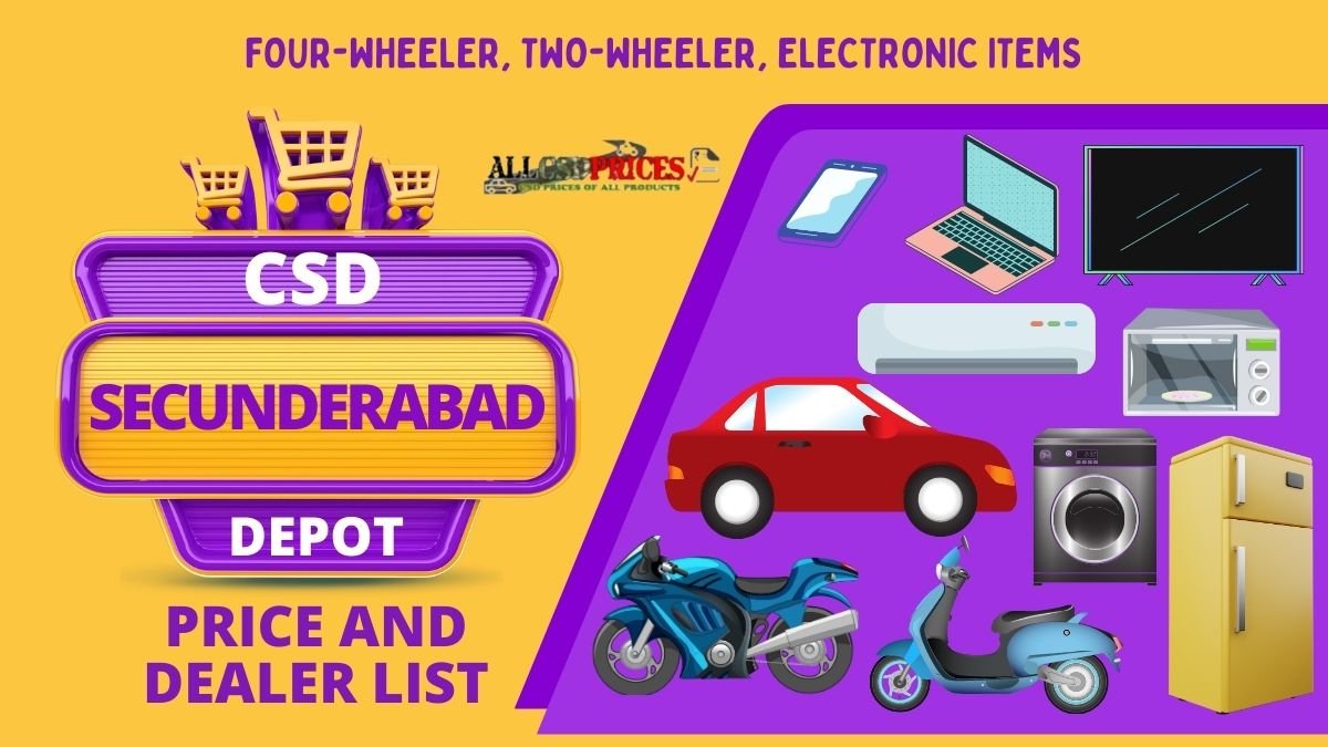 CSD AFD Online Portal Secunderabad Price and Dealers List 2023